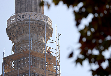 Selimiye Camisi'nde restorasyon sürüyor