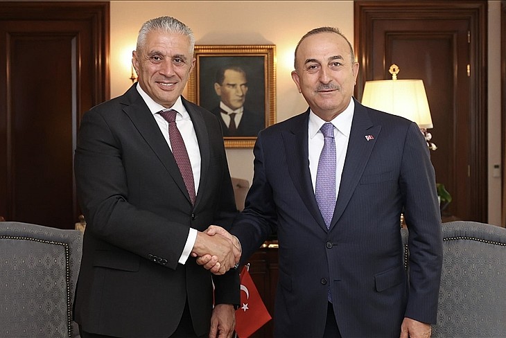 Çavuşoğlu, KKTC Çalışma ve Sosyal Güvenlik Bakanı ile görüştü