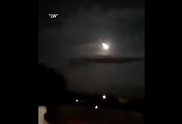 Venezuala''ya düştüğü iddia edilen meteor görüntüsü