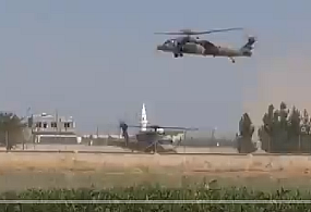 Fırat''ın doğusunda dördüncü ortak helikopter uçuşu