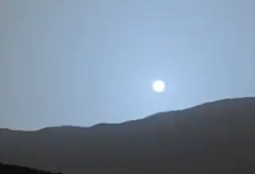 Mars''ta gün batımı görüntüleri