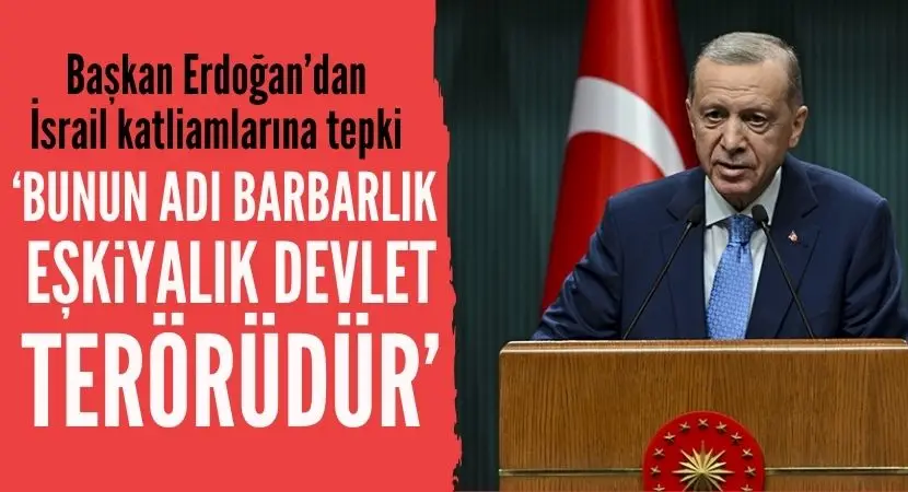 Erdoğan: Bunun adı barbarlık, eşkıyalık, devlet terörüdür | Milat Gazetesi