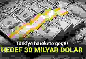 Türkiye harekete geçti! Hedef 30 milyar dolar