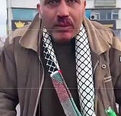 Filistin'e Destek yürüyüşünden dönen vatandaşa saldıran kişi tutuklandı
