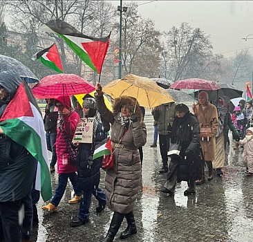 Bosnalılar Filistin'e destek yürüyüşü düzenlendi