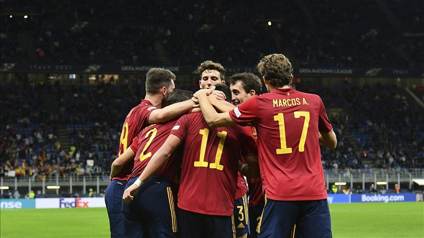 UEFA Uluslar Ligi'nde ikinci finalist İspanya oldu