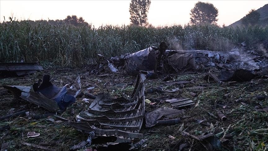 Rusya'da Ukrayna'ya ait uçak düştü