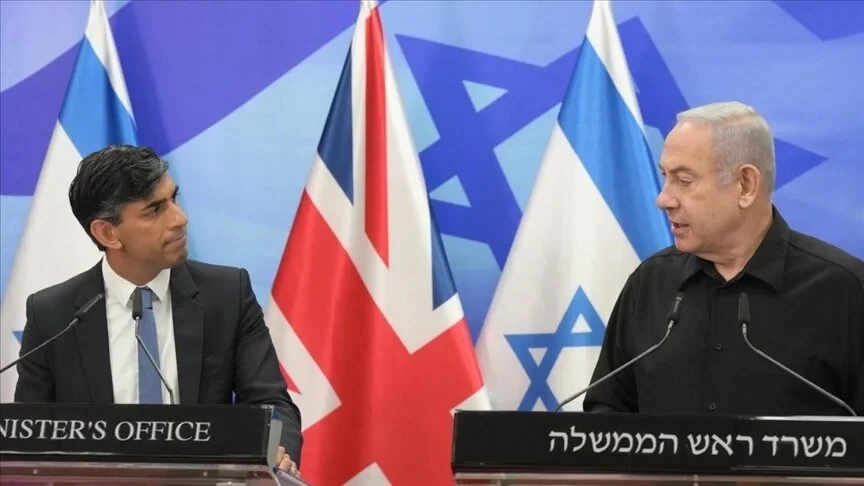 İngiltere Başbakanı katil Netanyahu'yla görüştü