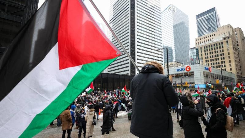 New York'taki Filistin'de destek gösterisi düzenleyenlere gözaltı