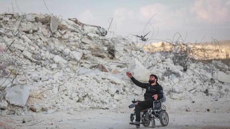 Büyük felaketten sonra Suriye'nin Etarib ilçesi