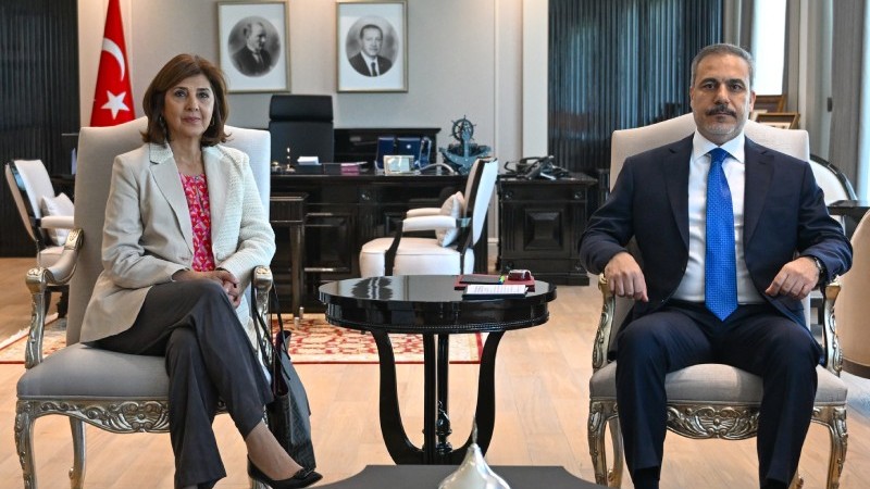 Bakan Fidan, BM Genel Sekreteri'nin Kıbrıs Şahsi Temsilcisi Cuellar ile görüştü
