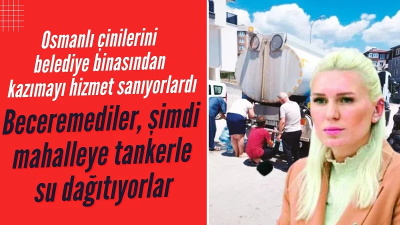 CHP'nin susuzluğa çözümü: Tanker su dağıttılar