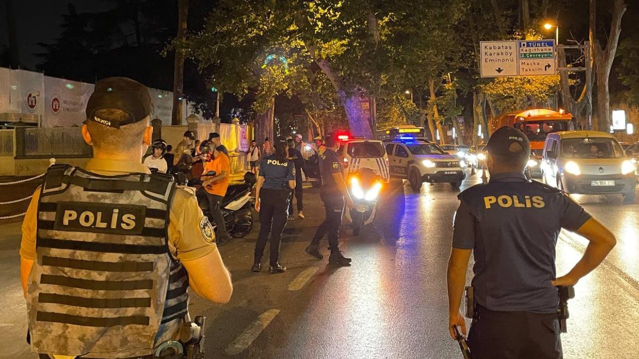 İstanbul'da motosiklet sürücülerine asayiş uygulaması