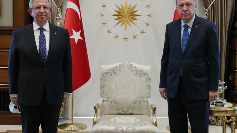 Erdoğan, Mansur Yavaş'ı kabul etti