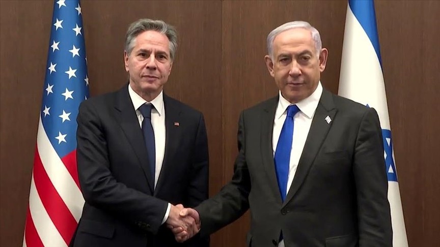 Netanyahu Blinken ile bir araya geldi