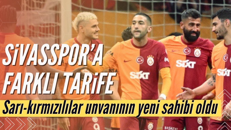 Galatasaray, Sivasspor'u farklı kazandı
