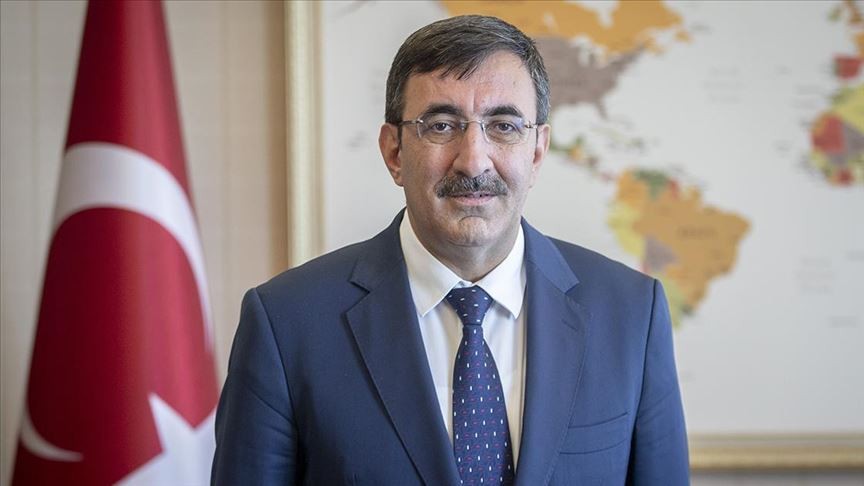 Cumhurbaşkanı Yardımcısı Yılmaz, Danıştay Başkanı Yiğit'i kabul etti