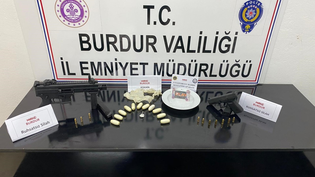 Burdur'daki uyuşturucu operasyonu: 3 kişi tutuklandı