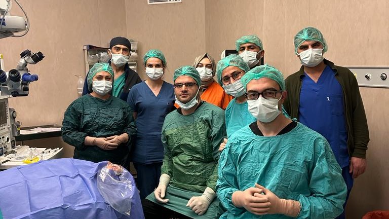 Erzincan'da kornea nakli yapılan hasta sağlığına kavuştu