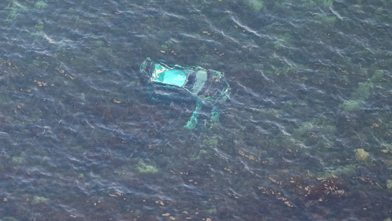 Tekirdağ'da otomobil uçurumdan denize düştü