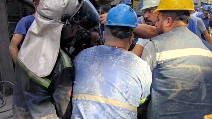 Samsun'da demir çelik fabrikasındaki kazada 1 işçi yaralandı