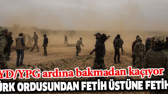 PYD/YPG ardına bakmadan kaçıyor!