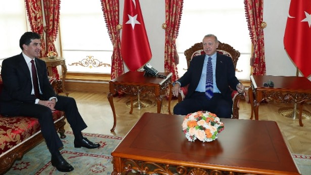 Başkan Erdoğan, Barzani''yi kabul etti