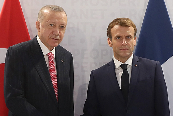 Erdoğan ve Macron görüştü