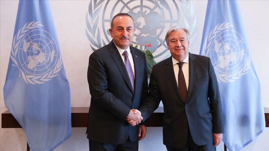 Çavuşoğlu, BM Genel Sekreteri ile görüştü