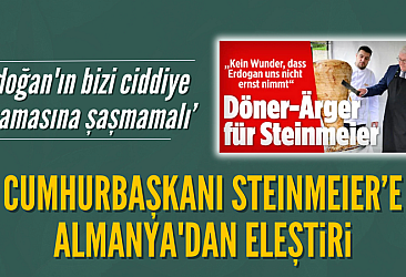Döner kesen Steinmeier Almanya'da eleştirildi