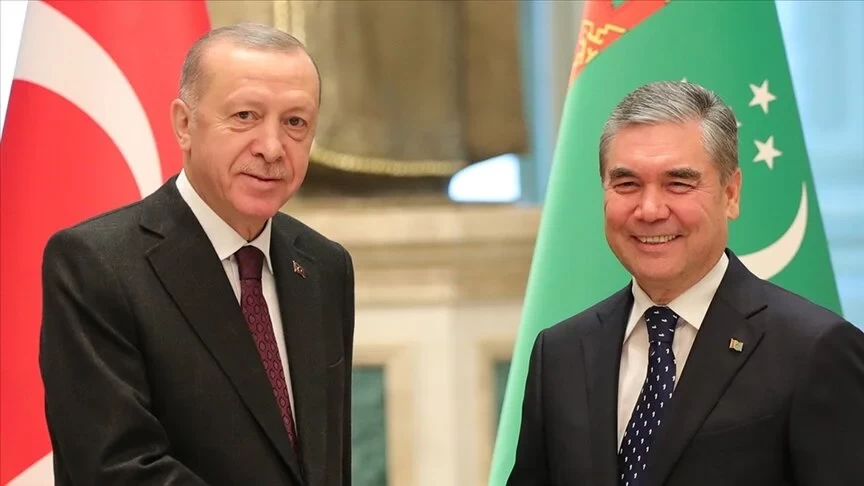 Türkmenistan Devlet Başkanı, Cumhurbaşkanı Erdoğan'ı tebrik etti