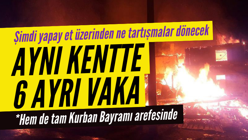 Sivas'ta çıkan yangın 'yapay et' tartışmalarını tekrar gündeme getirdi