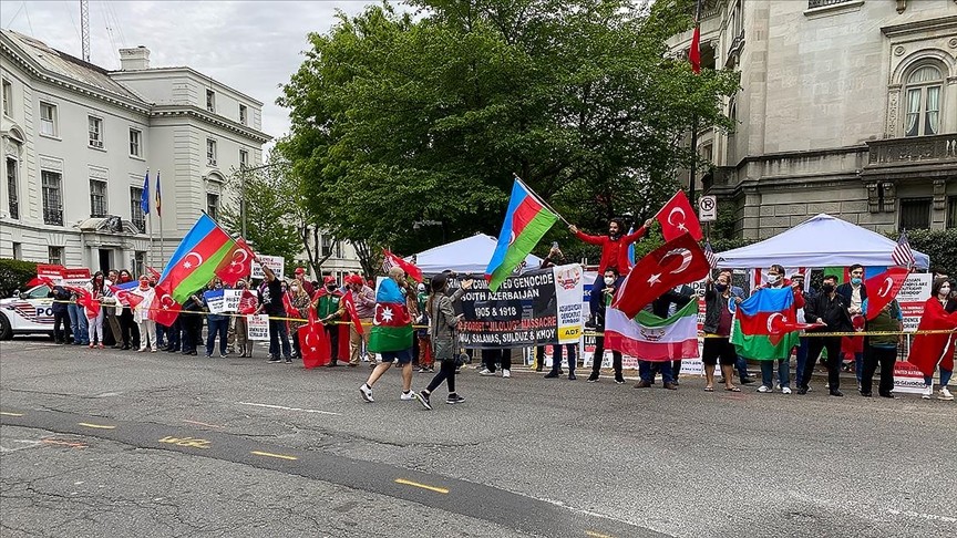 ABD'de yaşayan Türklerden Biden protestosu