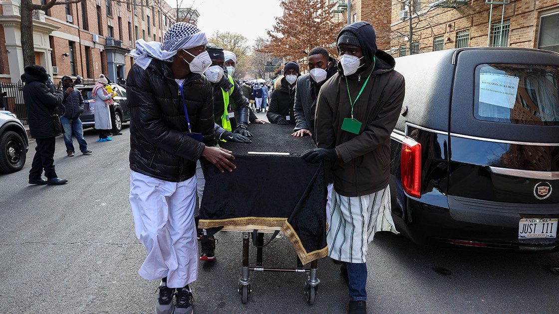 New York'taki yangında ölen Müslümanlar için cenaze töreni