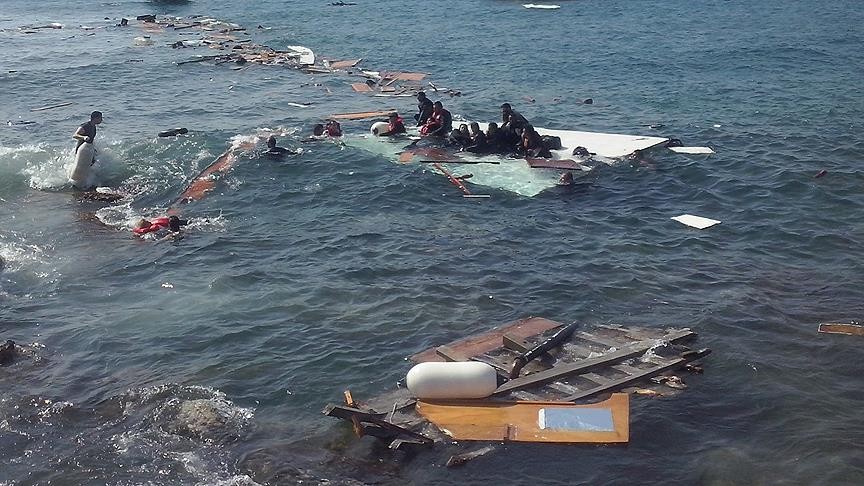 Libya açıklarında 2 göçmen teknesi alabora oldu