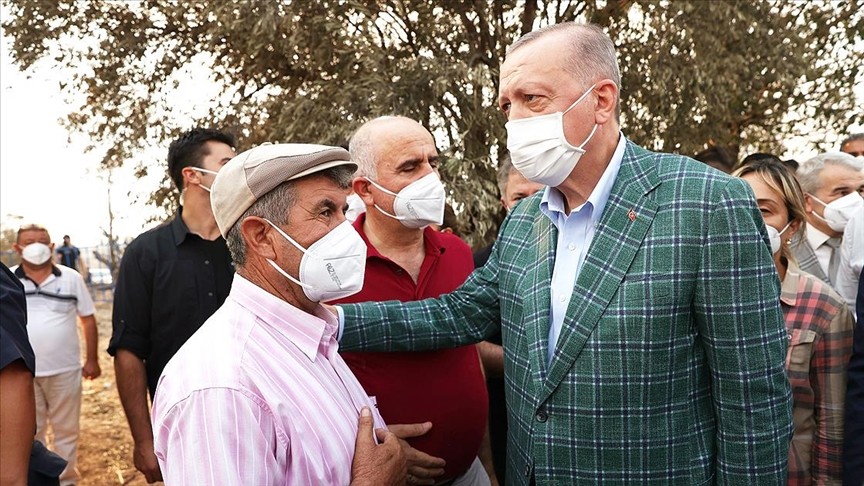 Başkan Erdoğan Manavgat'ta