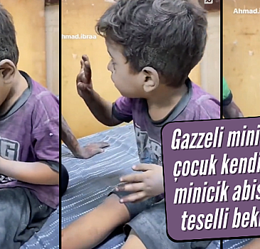 Gazzeli çocuk bombardıman sonrası şoka girdi