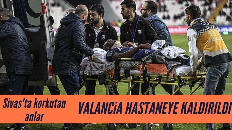 Maçta sakatlanan Valencia hastaneye kaldırıldı
