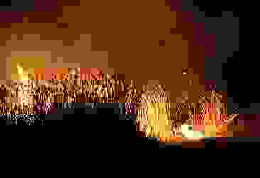 Tokat'ta çıkan yangında 2 bin balya saman zarar gördü