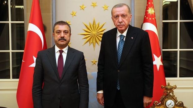 Erdoğan Şahap Kavcıoğlu'yla görüştü