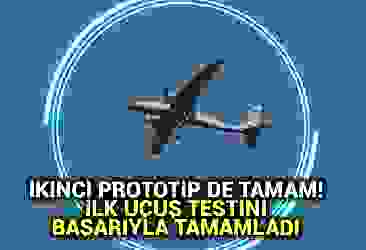 Bayraktar AKINCI TİHA'nın ikinci prototipi ilk uçuş testini başarıyla tamamladı