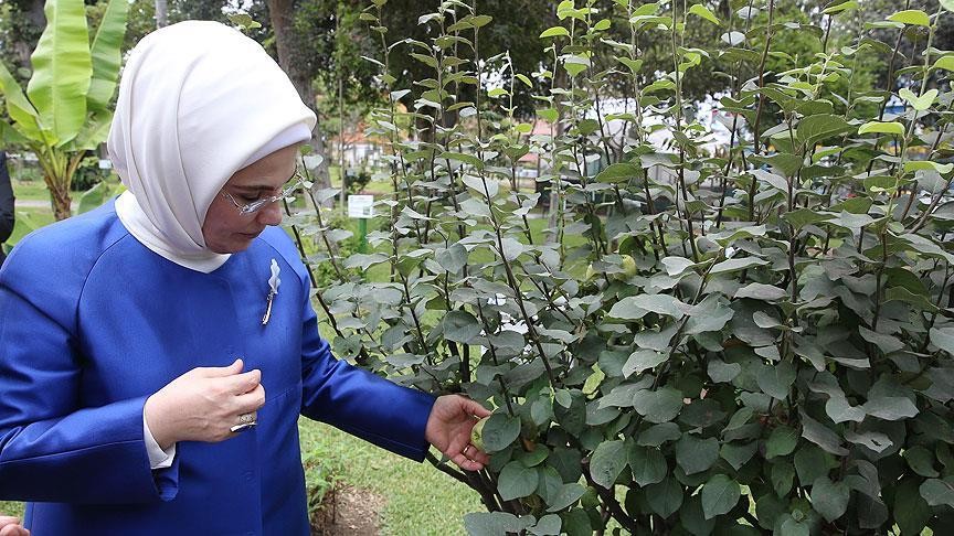 Emine Erdoğan Kastamonulu genç çiftçiyi tebrik etti