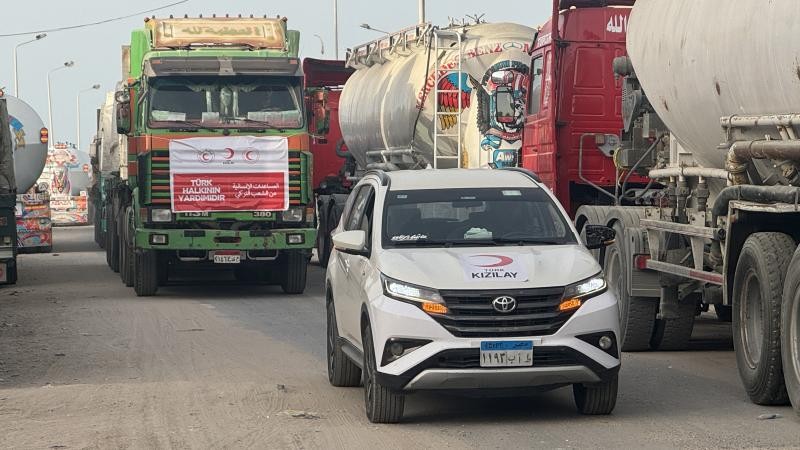 Türkiye'nin yardımları Gazze'ye doğru hareket etti