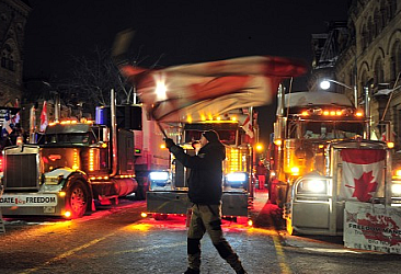 Kanada kamyoncularının protestosu 'ayaklanma' sayıldı