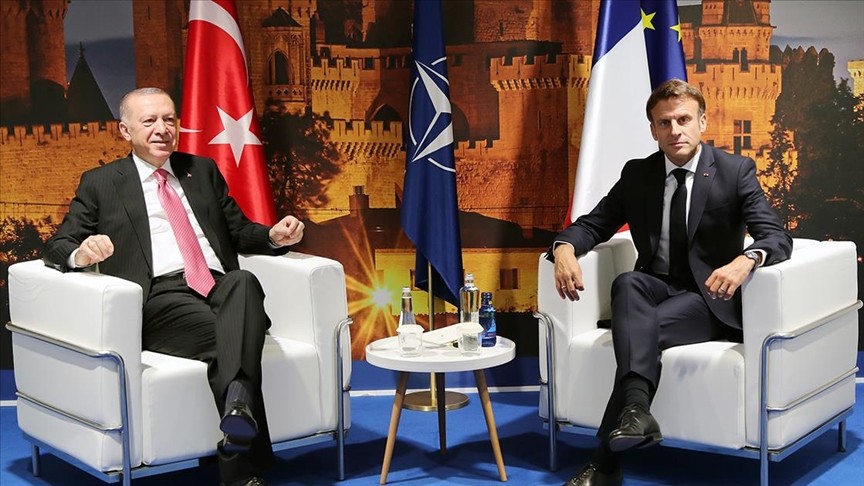 Başkan Erdoğan, Macron ile bir araya geldi