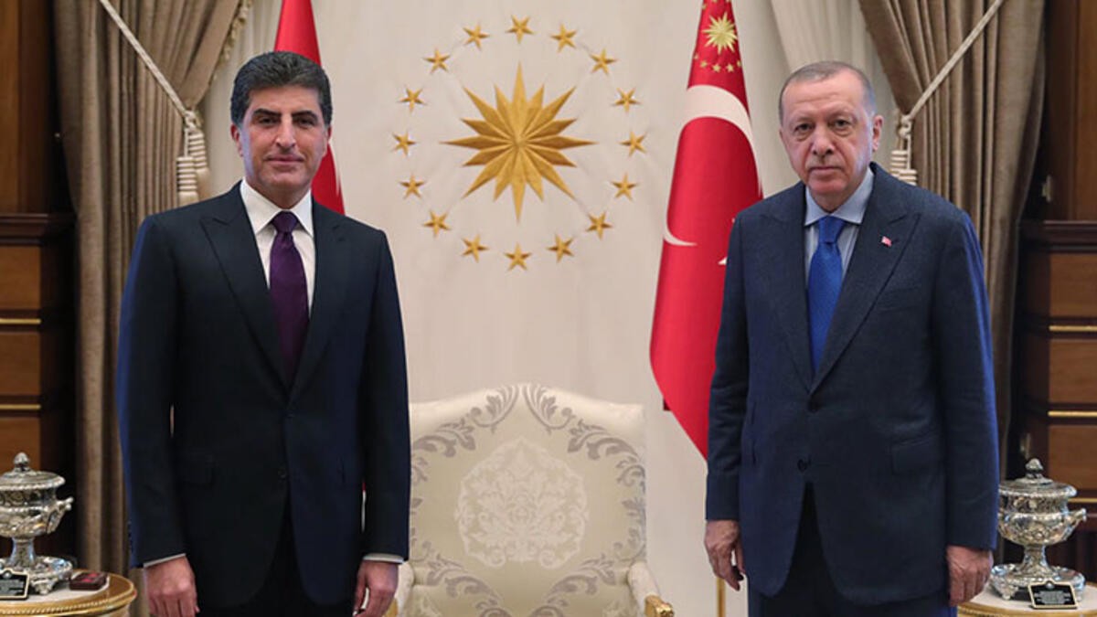 Başkan Erdoğan, Barzani'yi kabul etti!