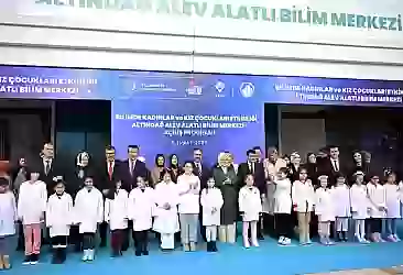 Emine Erdoğan Alev Alatlı'nın adı verilen bilim merkezinin açılışını yaptı