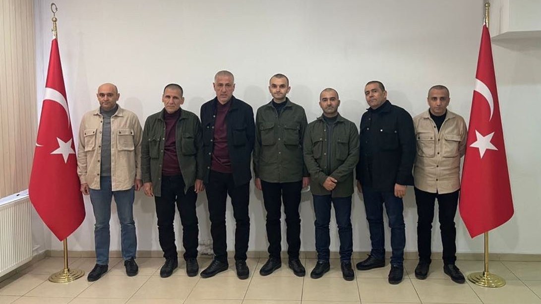 Libya'da alıkonulan 7 Türk yurda getirildi