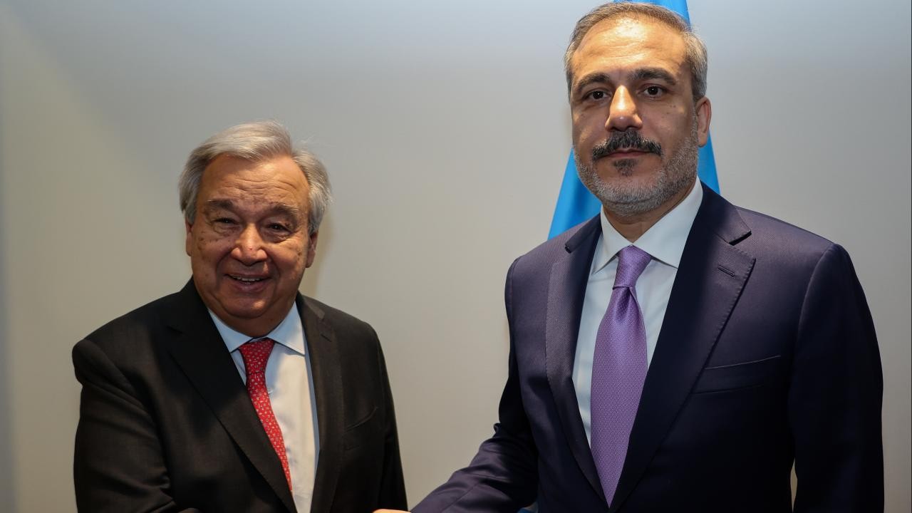 Bakan Fidan BM Genel Sekreteri Guterres ile görüştü