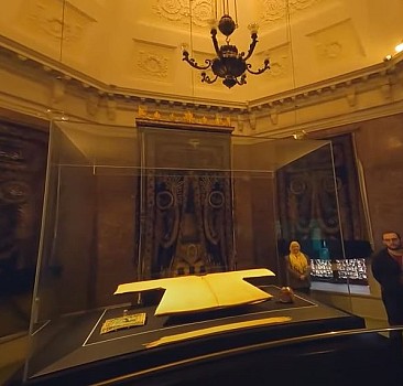 Hırka-i Şerif'in yer aldığı tarihi cami dronla görüntülendi